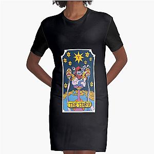 JOJO TAROT - 17 THE STAR  	 Graphic T-Shirt Dress