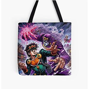 The Timeless Handshake: Jojo's Bizarre Journey All Over Print Tote Bag