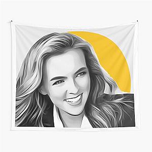 Jodie black and white villanelle tapestry