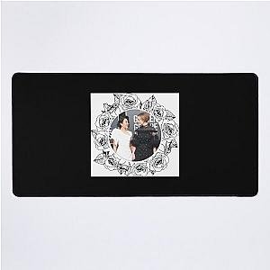 Sandra Oh and Jodie Comer Rose Wreath Pullover Hoodie Desk Mat