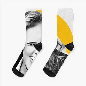 Jodie Comer Black And White Villanelle Socks