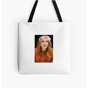 Jodie Comer Floral Three All Over Print Tote Bag