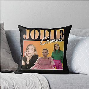 Jodie Comer Homage Throw Pillow