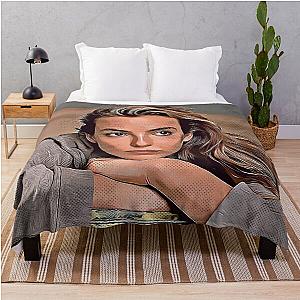 Villanelle cartoon comic Killing Eve Jodie Comer Throw Blanket