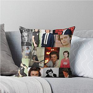 Joe Keery Collage Throw Pillow