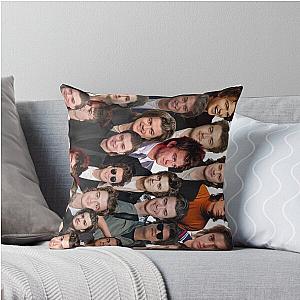 Joe Keery College Throw Pillow