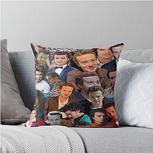 Joe Keery and Joseph Quinn Photo Collage Throw Pillow