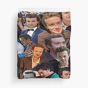 Joe Keery and Joseph Quinn Photo Collage Duvet Cover