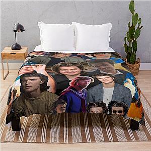 Joe Keery College Throw Blanket