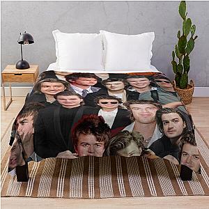 joe keery photo collage throw blanket