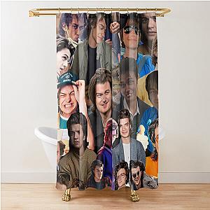 Joe Keery collage shower curtain