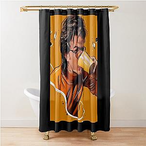 Coffee Joe Keery Zipped Shower Curtain