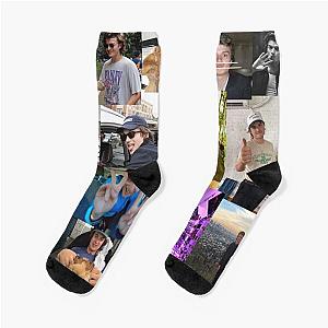 Joe Keery Pic Collage Socks