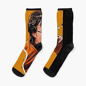 Coffee and Joe Keery Zipped Socks