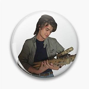 Joe Keery with his bat
