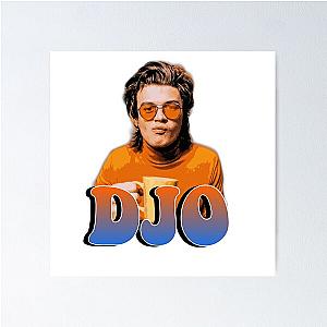 Joe Keery Orange Sticker Shirt Merch Poster