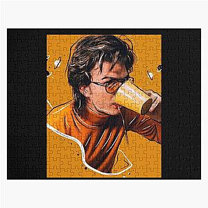 Coffee and Joe Keery Hoodie Essential Jigsaw Puzzle