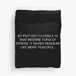 Joe Rogan Intense Quote  Duvet Cover