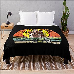 Joe Rogan, Vintage Retro Sunset Joe Rogan Throw Blanket