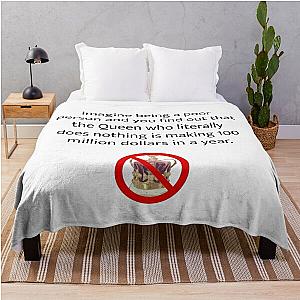 Joe Rogan Queen Quote Throw Blanket