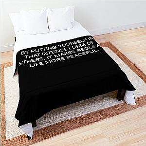 Joe Rogan Intense Quote  Comforter