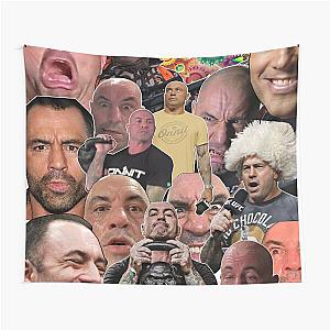 The Many Faces Of Joe Rogan - Mask Tapestry