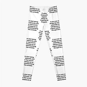 Joe Rogan Organic Spaceship Quote Leggings