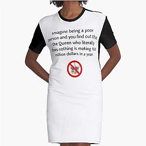 Joe Rogan Queen Quote Graphic T-Shirt Dress