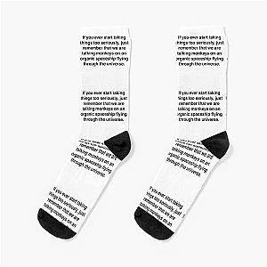 Joe Rogan Organic Spaceship Quote Socks