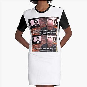 Joe Rogan Moose Quote Graphic T-Shirt Dress