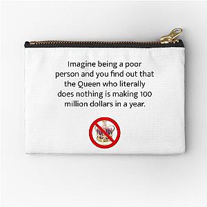 Joe Rogan Queen Quote Zipper Pouch