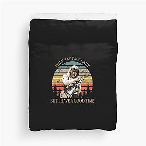 Retro Vintage they say i'm crazy Joe Walsh Slim Fit Duvet Cover