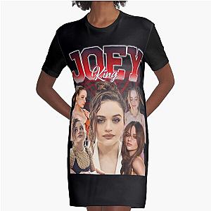 Joey King Retro Style Graphic T-Shirt Dress