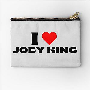 I Love Joey King Black Zipper Pouch