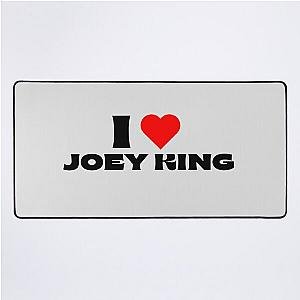 I Love Joey King Black Fonts Desk Mat