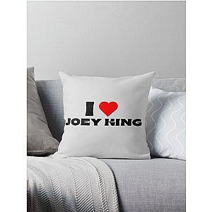 Love Joey King Black Throw Pillow