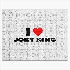 I Love Joey King Black Jigsaw Puzzle
