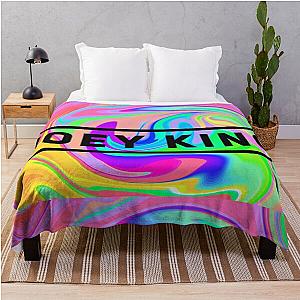 Joey King Red Bubble Poster Throw Blanket