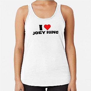 I Love Joey King Black Racerback Tank Top