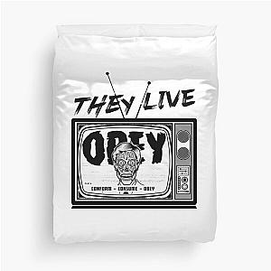 They live ‐ conform consume obey  Duvet Cover