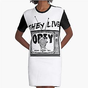 They live ‐ conform consume obey  Graphic T-Shirt Dress