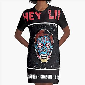 they live - obey - consume - conform  Graphic T-Shirt Dress