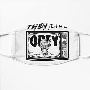 They live ‐ conform consume obey  Flat Mask