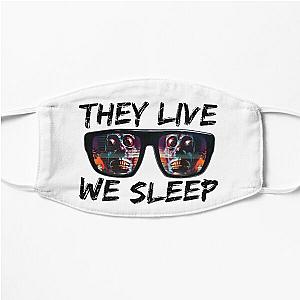 THEY LIVE WE SLEEP distressed Flat Mask