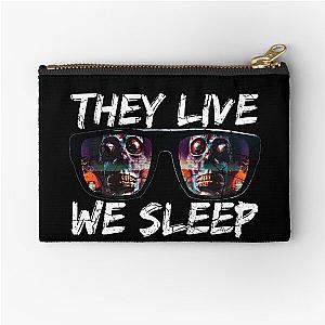 THEY LIVE WE SLEEP distressed 2 Zipper Pouch