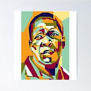 Abstract Geometric John Coltrane in WPAP Poster