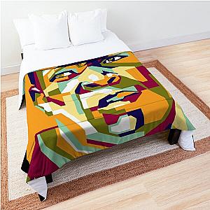 Abstract Geometric John Coltrane in WPAP Comforter