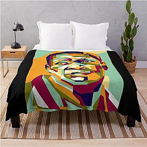 Abstract Geometric John Coltrane in WPAP Throw Blanket