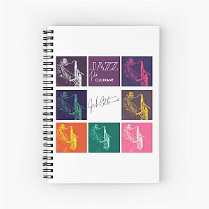 Jazz music legends - John Coltrane Spiral Notebook