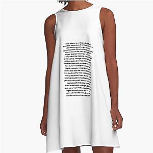 John Denver Country Roads lyrics A-Line Dress